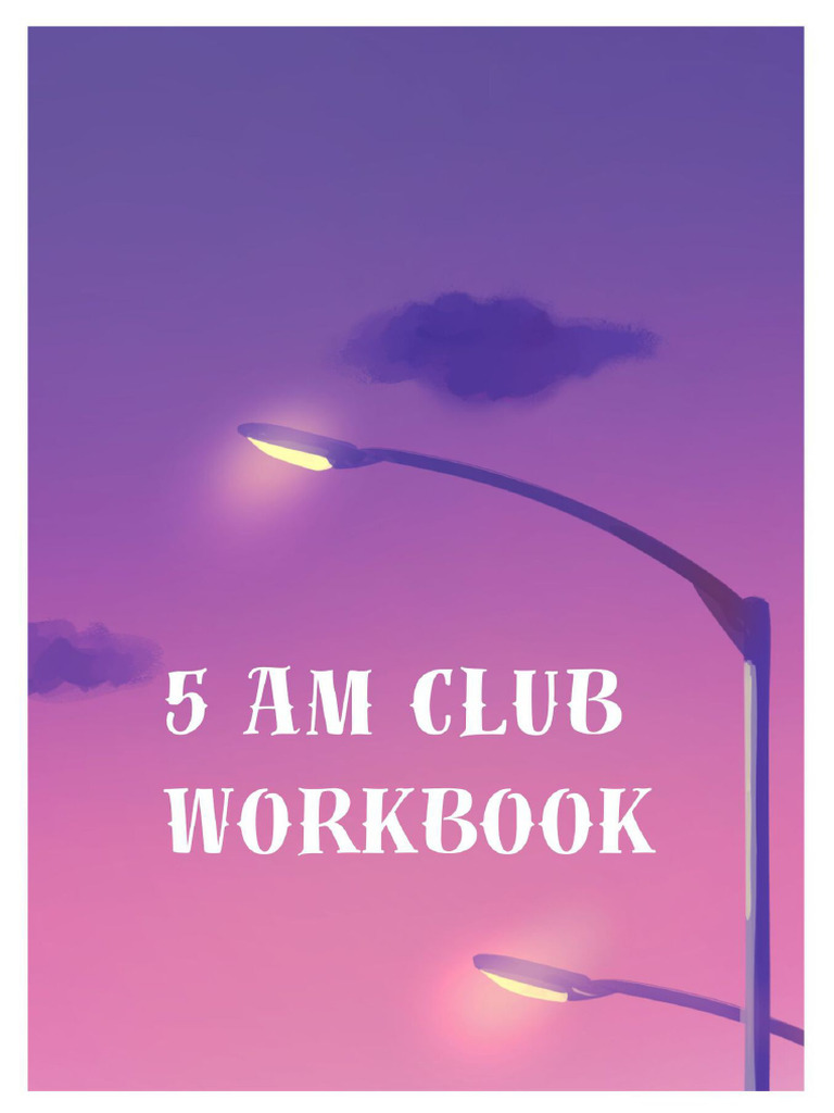 5 AM Club Morning Routine Checklist | PDF | Sleep | Psychology