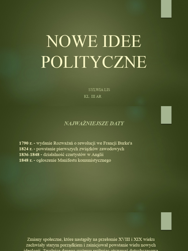 Nowe Idee Polityczne Klasa 7 Nowe Idee Polityczne | PDF