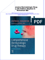 (Download PDF) Comprehensive Dermatologic Drug Therapy 4Th Edition Stephen E Wolverton MD Online Ebook All Chapter PDF