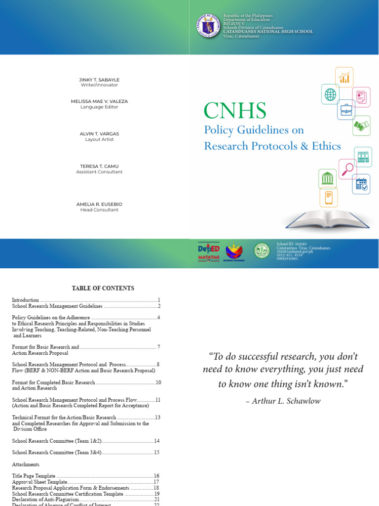 Sample Research Manual Pdf