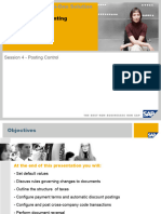 SAP Financial Accounting - Posting Control