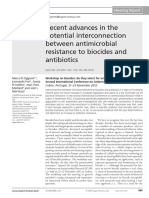 Recent advances in the potential interconnection between antimicrobial resistance to biocides and antibiotics
