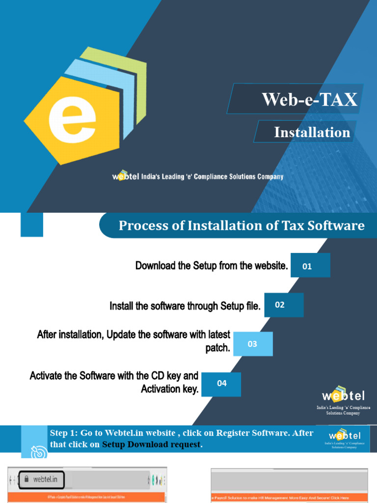 Installation Guide of Web-e-Tax | PDF | Websites | Download
