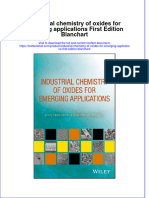 [Download pdf] Industrial Chemistry Of Oxides For Emerging Applications First Edition Blanchart online ebook all chapter pdf 