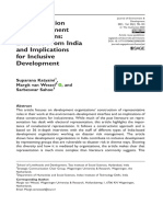 Katyaini Et Al 2021 Representation by Development Organizations Evidence From India and Implications For Inclusive