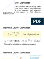 Newtons Law of Gravitation