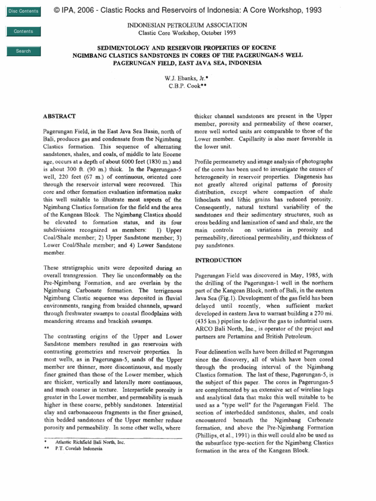 In The Indonesian Pdf Sandstone Clastic Rock