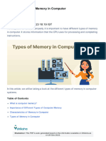 Types of Memory