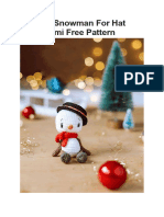 Crochet Snowman For Hat Amigurumi Free Pattern