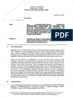 DOH Department Memorandum On Data Change Request