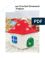 Little House Crochet Ornament Free PDF Pattern