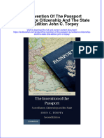 [Download pdf] The Invention Of The Passport Surveillance Citizenship And The State 2Nd Edition John C Torpey online ebook all chapter pdf 