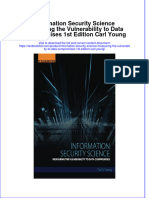 (Download PDF) Information Security Science Measuring The Vulnerability To Data Compromises 1St Edition Carl Young Online Ebook All Chapter PDF