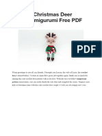 Crochet Christmas Deer Lucien Amigurumi Free PDF Pattern