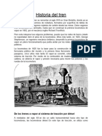 Historia Del Tren