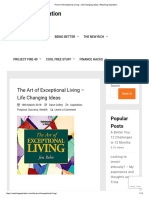 The Art of Exceptional Living - Life Changing Ideas - Reaching Aspiration