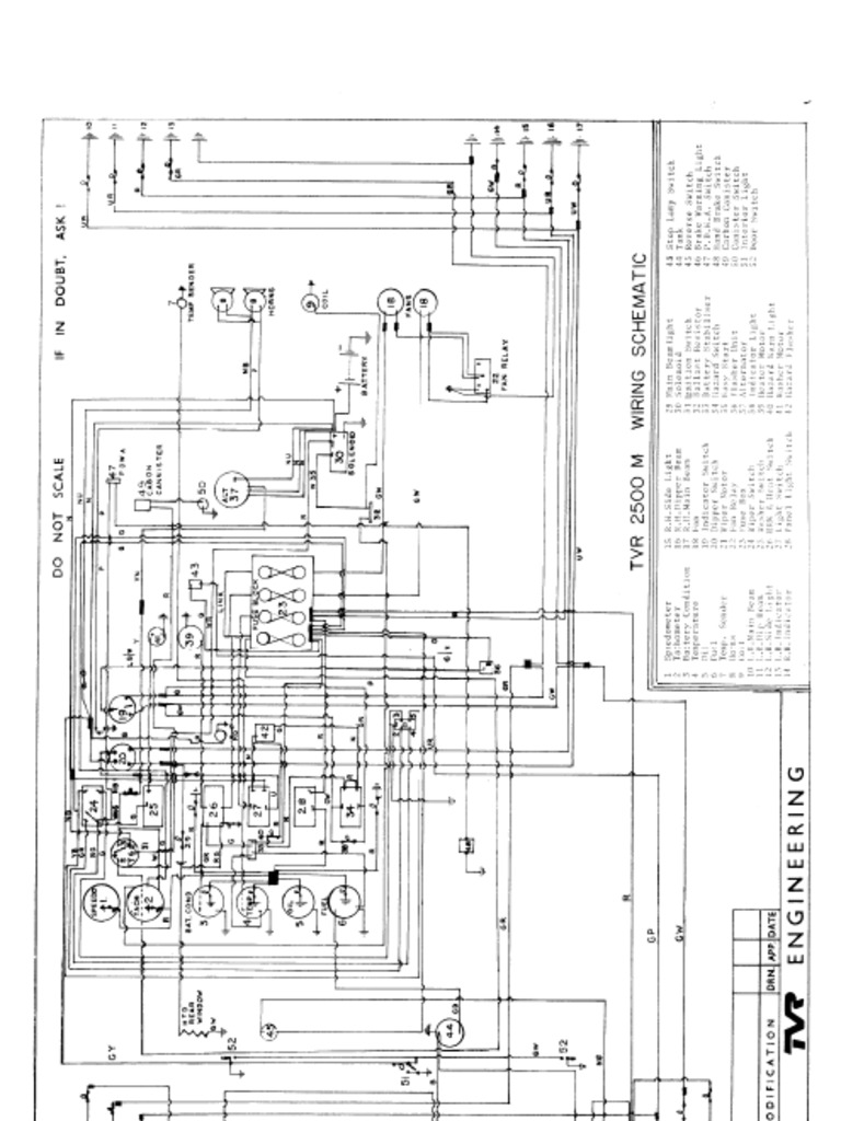 TVR 2500M Wiring Diagram | PDF