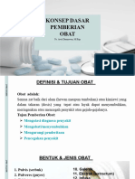 KONSEP DASAR PEMBERIAN OBAT