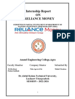 Report On Reliance Smart Money