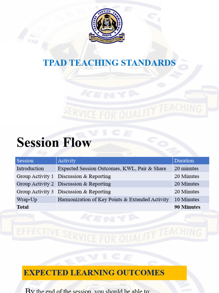 Understanding TPAD Teaching Standards | PDF | Teachers | Learning