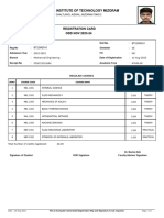 Course Registration Slip