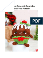 Christmas Crochet Cupcake Amigurumi Free Pattern