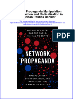 (Download PDF) Network Propaganda Manipulation Disinformation and Radicalization in American Politics Benkler 2 Online Ebook All Chapter PDF