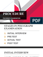 Procedure of Polygraph Examination