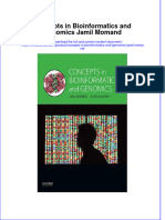 (Download PDF) Concepts in Bioinformatics and Genomics Jamil Momand Online Ebook All Chapter PDF