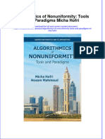 (Download PDF) Algorithmics of Nonuniformity Tools and Paradigms Micha Hofri Online Ebook All Chapter PDF