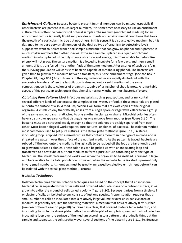 Isolation Techniques for Microbial Cultures | PDF | Flow Cytometry ...