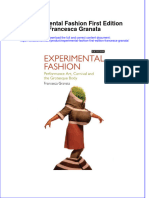 (Download PDF) Experimental Fashion First Edition Francesca Granata Online Ebook All Chapter PDF