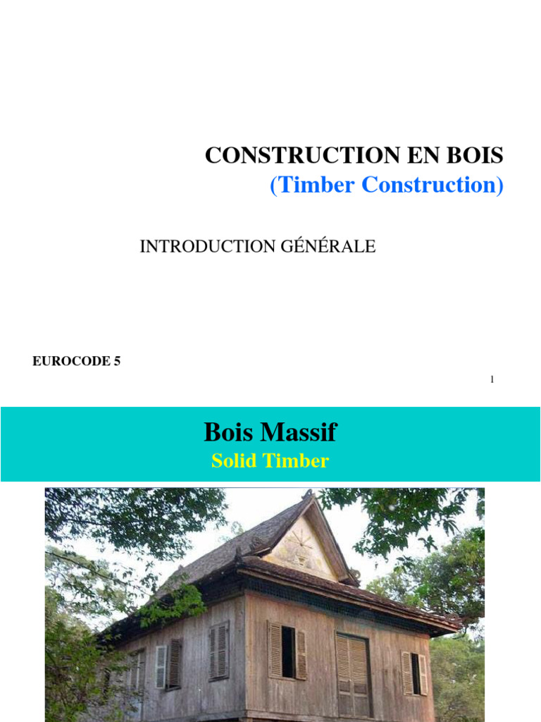 Construction en Bois : Techniques et Matériaux | PDF | Bois (matériau ...
