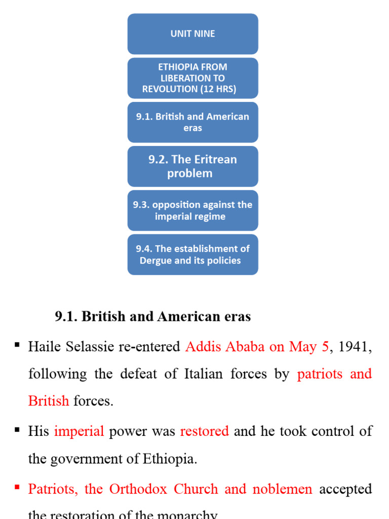 Remedial Unit Nine | Download Free PDF | Eritrea | Ethiopia