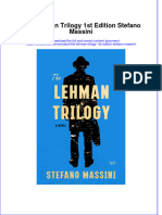 (Download PDF) The Lehman Trilogy 1St Edition Stefano Massini Online Ebook All Chapter PDF