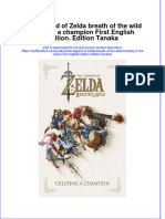 (Download PDF) The Legend of Zelda Breath of The Wild Creating A Champion First English Edition Edition Tanaka Online Ebook All Chapter PDF