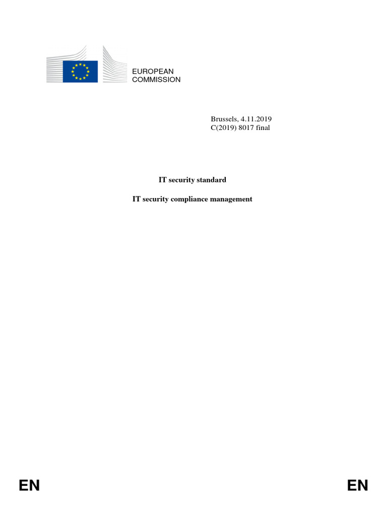 IT Security Compliance Management Security Standard | PDF | Audit ...