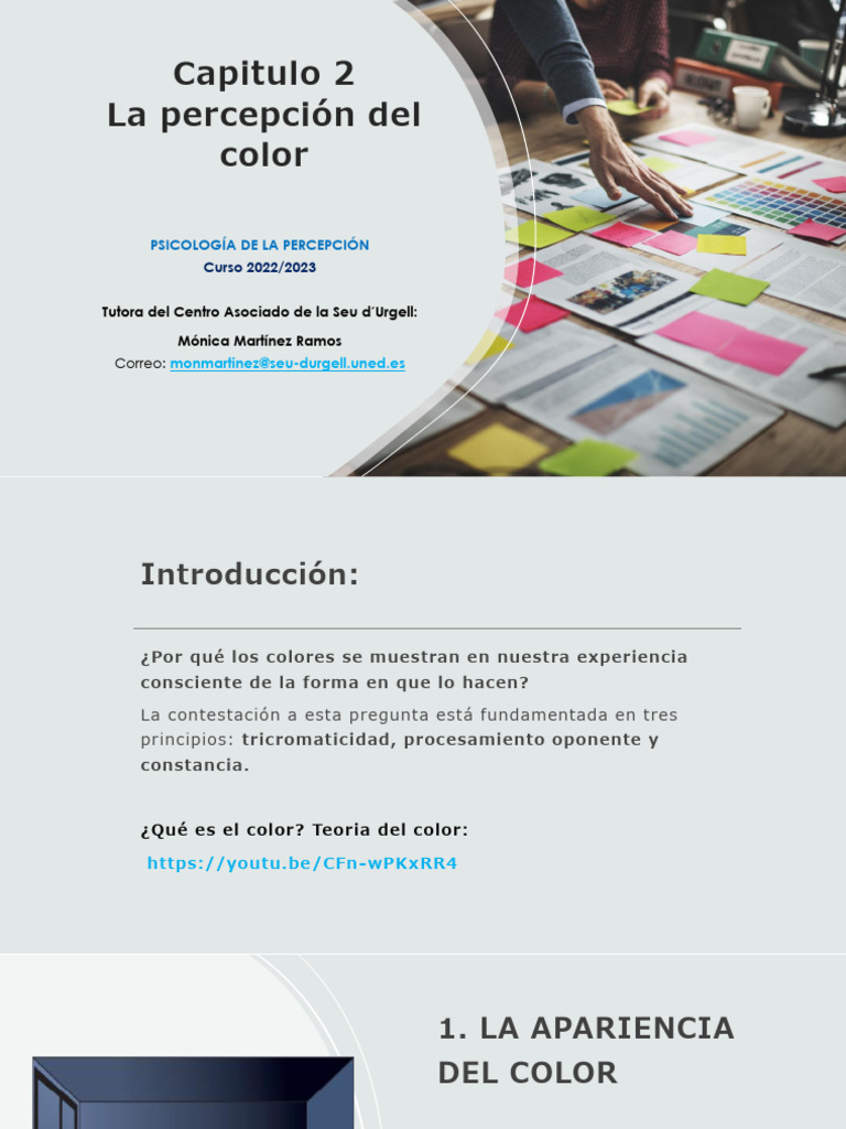 Percepción del Color en Psicología | PDF | Color | Percepción visual