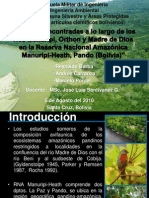 Las Aves Encontradas A Lo Largo de Los Ríos Manuripi, Orthon y Madre de Dios en La Reserva Nacional Amazónica Manuripi-Heath, Pando (Bolivia)