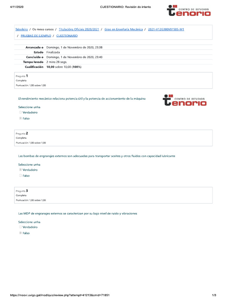 Tests MDP 20 | PDF