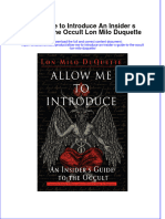 (Download PDF) Allow Me To Introduce An Insider S Guide To The Occult Lon Milo Duquette Online Ebook All Chapter PDF