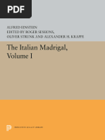 The Italian Madrigal Volume I (Etc.) (Z-Library) | PDF