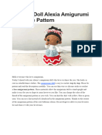 Crochet Doll Alexia Amigurumi PDF Free Pattern