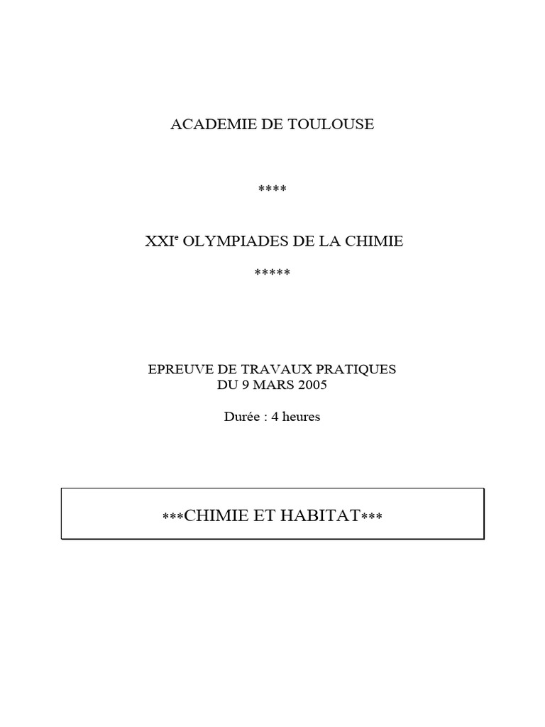 Synthèse de la butanone et indice d'iode PDF Iode Pétrole — free download