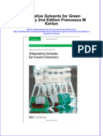 (Download PDF) Alternative Solvents For Green Chemistry 2Nd Edition Francesca M Kerton Online Ebook All Chapter PDF