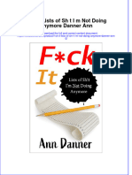 [Download pdf] F Ck It Lists Of Sh T I M Not Doing Anymore Danner Ann 2 online ebook all chapter pdf 