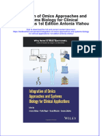 [Download pdf] Integration Of Omics Approaches And Systems Biology For Clinical Applications 1St Edition Antonia Vlahou online ebook all chapter pdf 