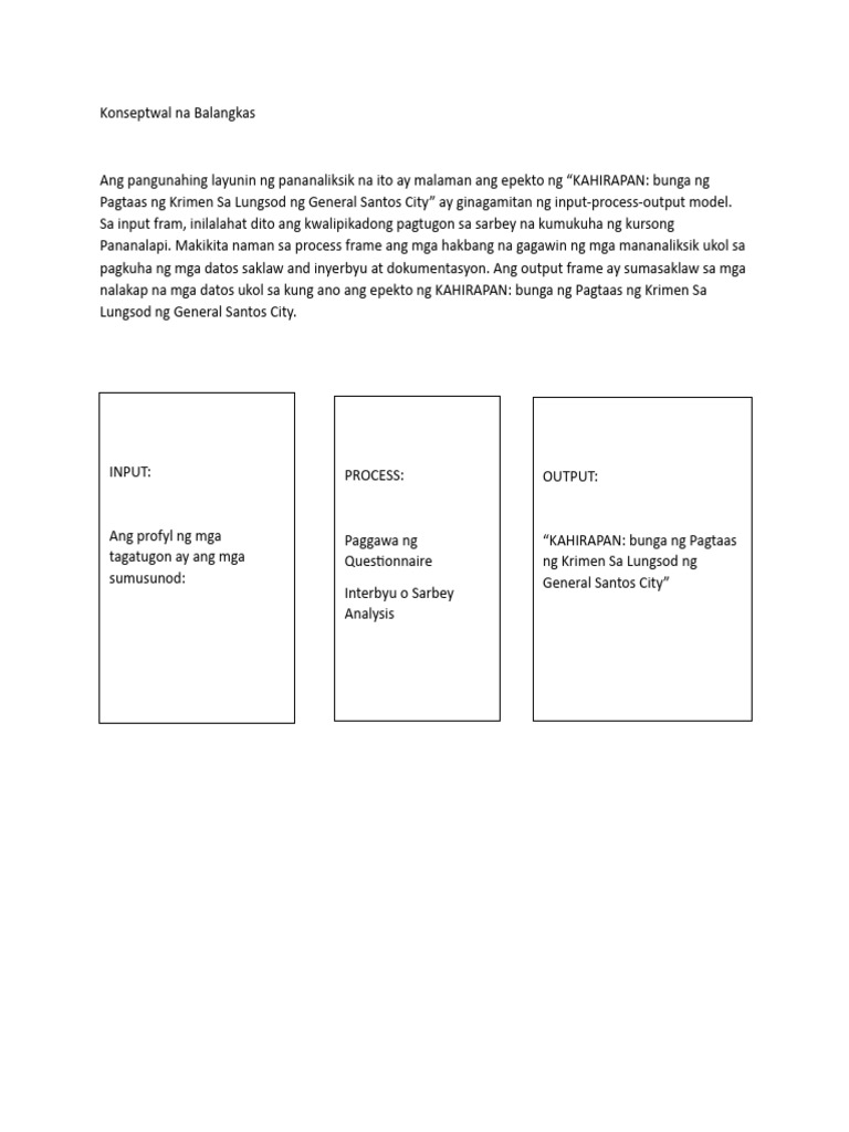 Konseptwal Na Balangkas | PDF