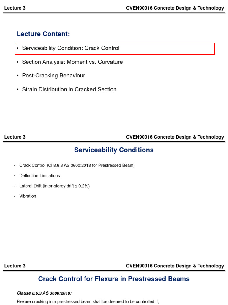 Concrete Design: Crack Control Analysis | PDF | Prestressed Concrete ...