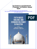 [Download pdf] Faith Based Violence And Deobandi Militancy In Pakistan 1St Edition Jawad Syed online ebook all chapter pdf 
